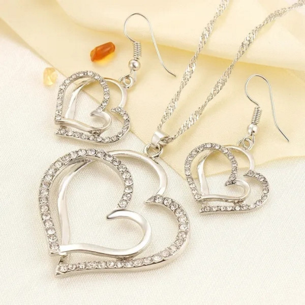 Wedding Creative Luxury Necklace Earrings Set Fashionable