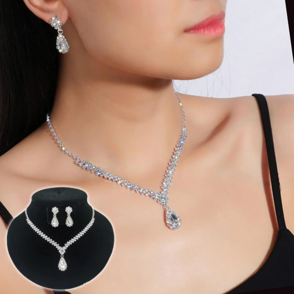 Alloy, Rhinestone Rhinestone Jewellery Set