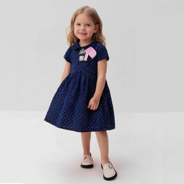 Dopo Dopo Girls Blue Frock