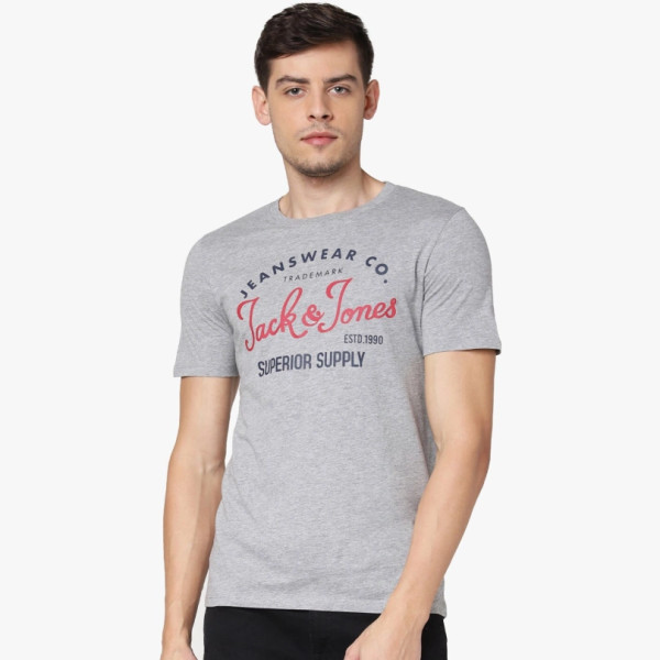 Jack&Jones Slim Fit Round-Neck T-shirt with Signature Branding