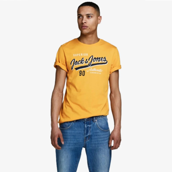 JACK & JONES Men's with round Neck short Sleeve Sport Clubwear Party