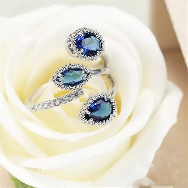 Royal Blue Reverie Zircon Ring