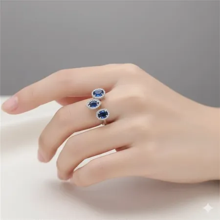 Royal Blue Reverie Zircon Ring