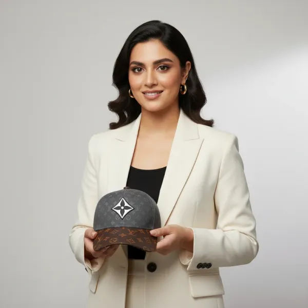 Premium LV Style Cap Sun Hat - Breathable Mesh Baseball Cap for Men & Women