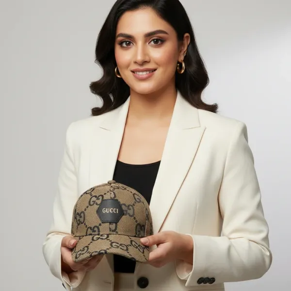 Premium Gucci Style Cap Sun Hat - Breathable Mesh Baseball Cap for Men & Women