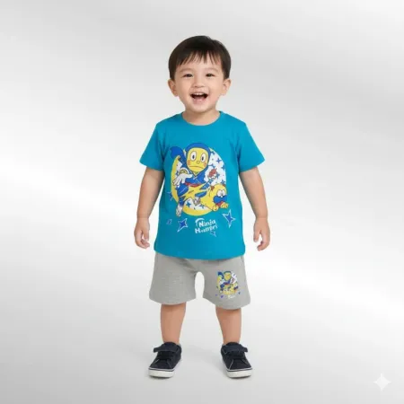 Playing Kids Tom & Jerry 2-Piece Cool Summer Set | Soft Cotton T-Shirt & Shorts Outfit