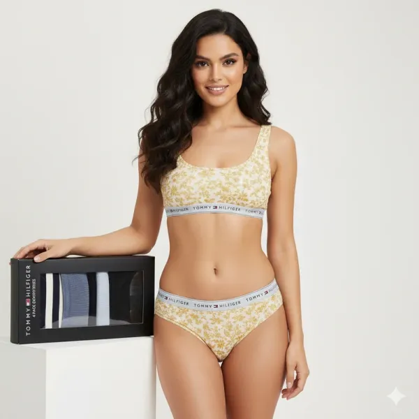 Tommy Hilfiger Classic Cotton Logo Women's Bikini Panty - 4 in one Pack Assorted