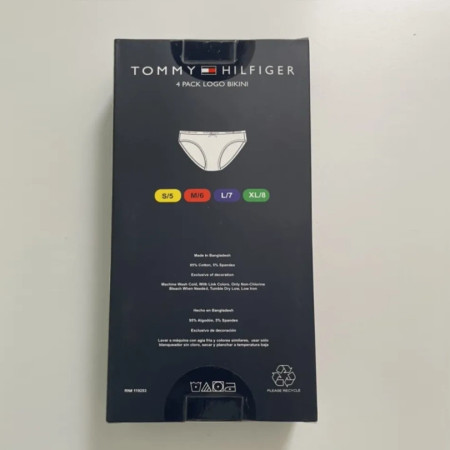 Tommy Hilfiger Classic Cotton Logo Ladies Bikini Panty - 4 in one Pack Assorted Tommy Hilfiger Classic Cotton Logo Ladies Bikini Panty - 4 in one Pack Assorted