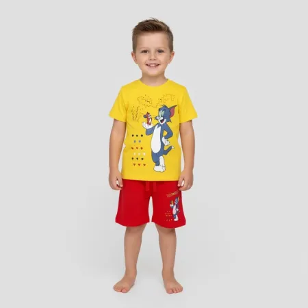 Dopo Dopo  Fancy Yellow/ Red  Boys Short & Shirt