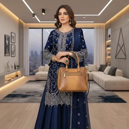 Premium Crocodile Leather Handmade bag for Women | Genuine Hard Leather | 4-Day Delivery Pakistan
