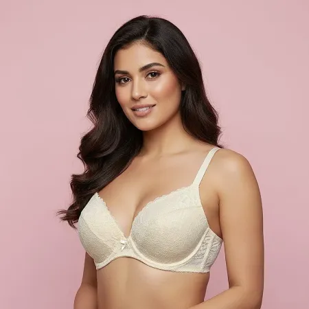 Body Flirt Elegant Lace Underwired Padded Bra - Full Coverage