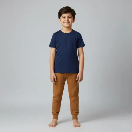 M&S Unisex Cotton Rich Drawstring Joggers (6-9 Years) M&S Unisex Cotton Rich Drawstring Joggers (6-9 Years)