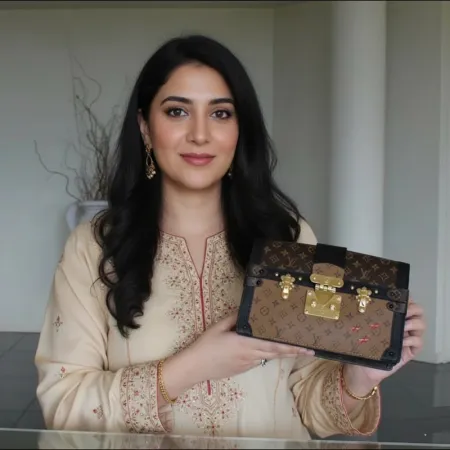 Louis Vuitton  Trunk Clutch Reverse Monogram Crossbody Bag Brown