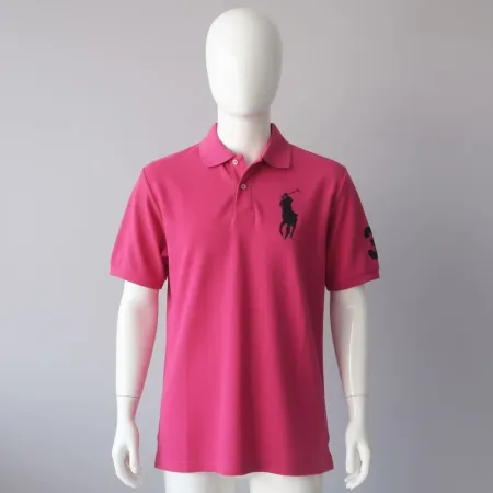 Ralph Lauren Boys' Big Pony Monogram Polo Shirt - Pink, Maroon, & Yellow Ralph Lauren Boys' Big Pony Monogram Polo Shirt - Pink, Maroon, & Yellow