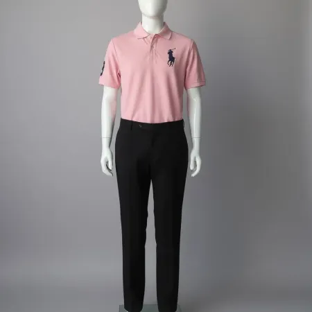 Ralph Lauren Boys' Big Pony Monogram Polo Shirt - Pink, Maroon, & Yellow Ralph Lauren Boys' Big Pony Monogram Polo Shirt - Pink, Maroon, & Yellow
