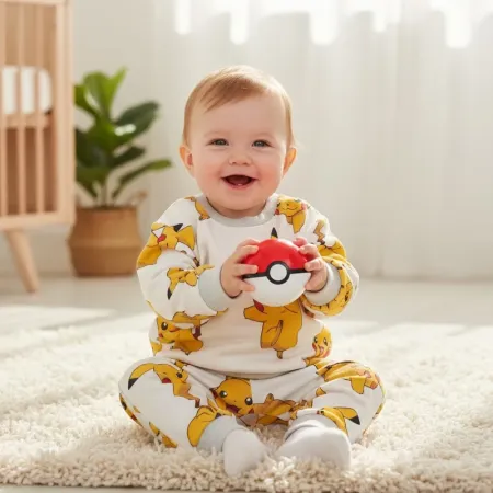 H&M Baby Plush Pikachu Pokémon Sweatshirt & Pants Matching Set (1-2 Yrs) H&M Baby Plush Pikachu Pokémon Sweatshirt & Pants Matching Set (1-2 Yrs)