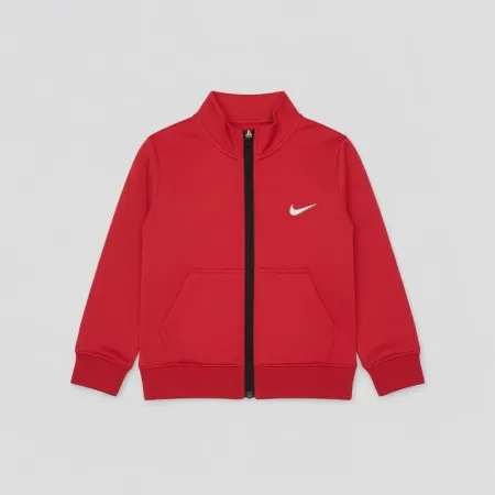Nike Elite Kids' (Girls& Boys') Full-Zip Basketball Track Suit - Red (3-5 Years)