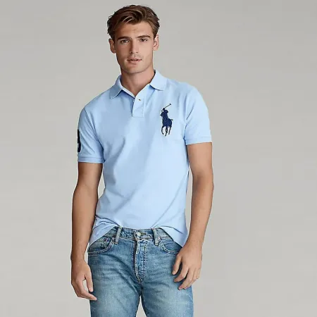 Vintage Polo Ralph Lauren Classic Fit Light Blue Polo Shirt Vintage Polo Ralph Lauren Classic Fit Light Blue Polo Shirt