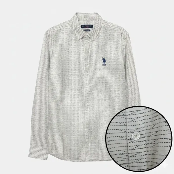 U.S. Polo Assn. Men's Striped Long Sleeve Casual Shirt