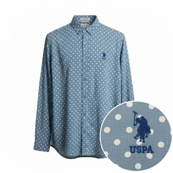 U.S. Polo Assn. Men's Long Sleeve Button-Down Shirt Size L