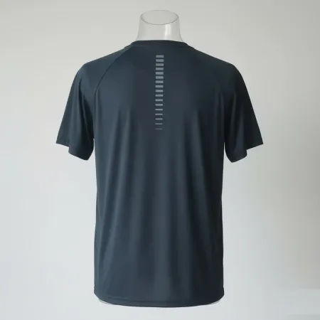 Men's Elite Gradient Dry-Fit T-Shirt | Technical Mesh Sport Tee (Turquoise/Navy)