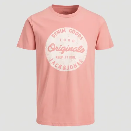 Jack & Jones Boys T-Shirt, Pink, 12 Years — Denim Goods 1990 Originals Graphic