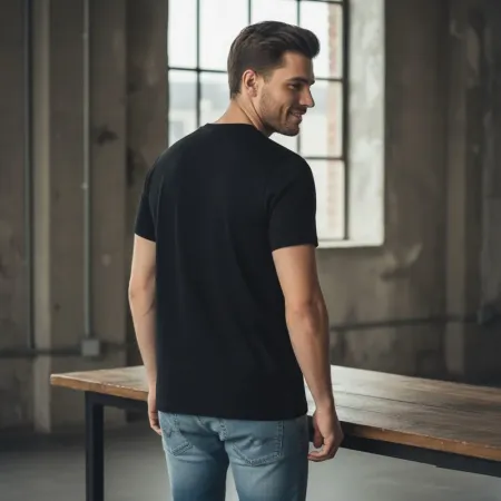 G-STAR RAW Men's Originals Logo T-Shirt | Black & Yellow Graphic | Cotton | Medium