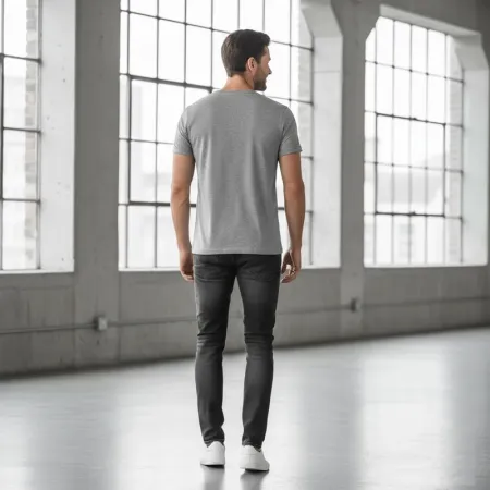 Jack & Jones Originals Men's Cityscape Graphic T-Shirt | Grey Cotton | Imported | Large